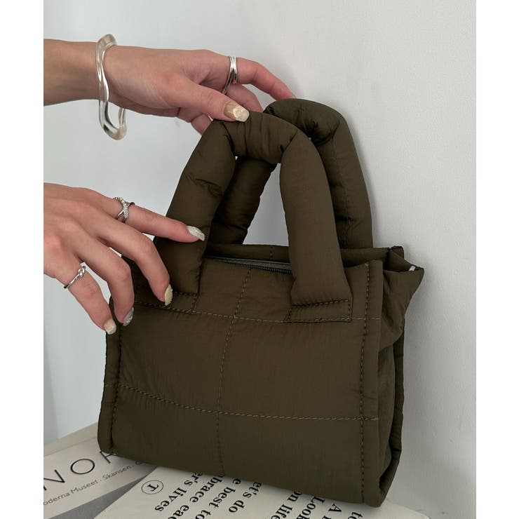 カーキ | 【Discoat】スクエアキルティングミニショルダー | PAL GROUP OUTLET