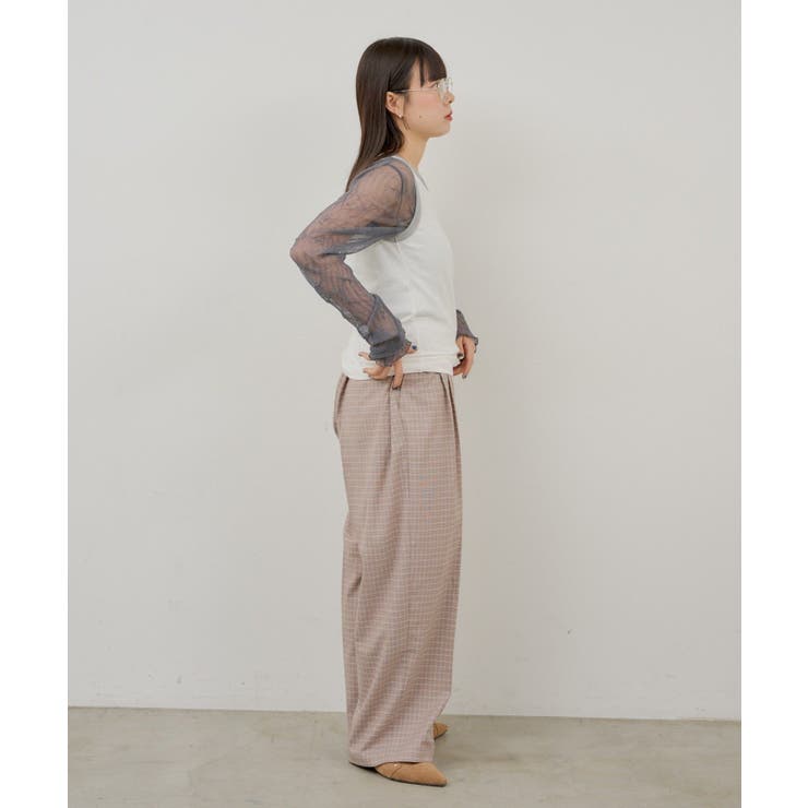 【Kastane】TUCK EASY SLACKS | PAL GROUP OUTLET | 詳細画像25 