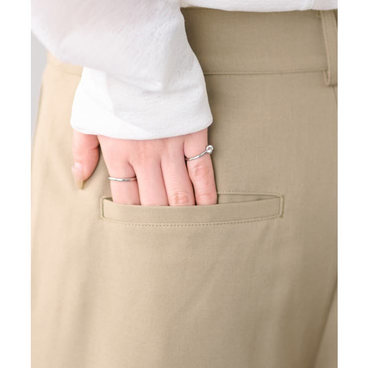 【Discoat】サイドベルト付きワイドパンツ | PAL GROUP OUTLET | 詳細画像8 