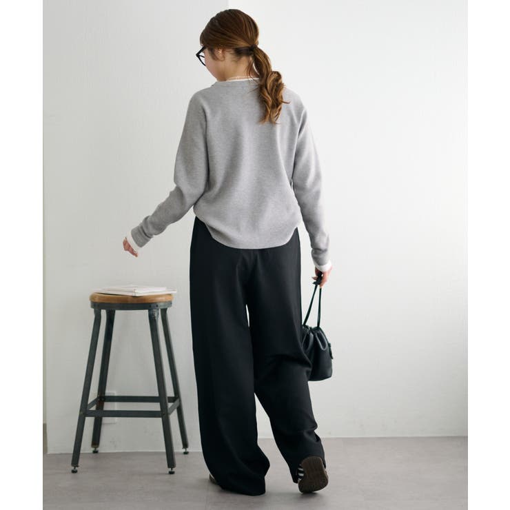 【Discoat】サイドベルト付きワイドパンツ | PAL GROUP OUTLET | 詳細画像19 