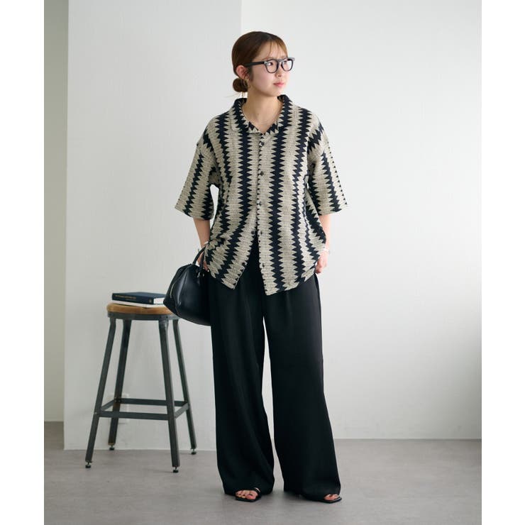 【Discoat】サイドベルト付きワイドパンツ | PAL GROUP OUTLET | 詳細画像20 