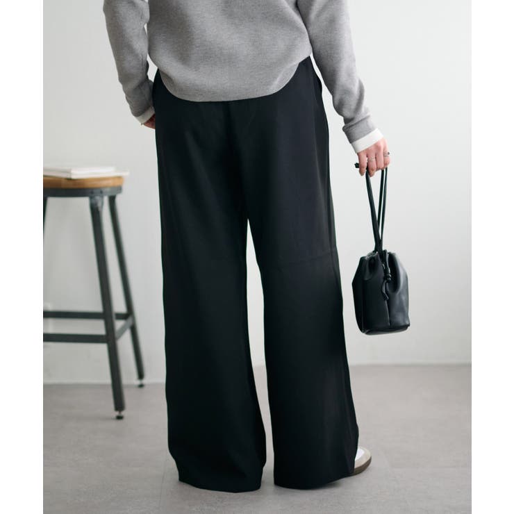 【Discoat】サイドベルト付きワイドパンツ | PAL GROUP OUTLET | 詳細画像15 