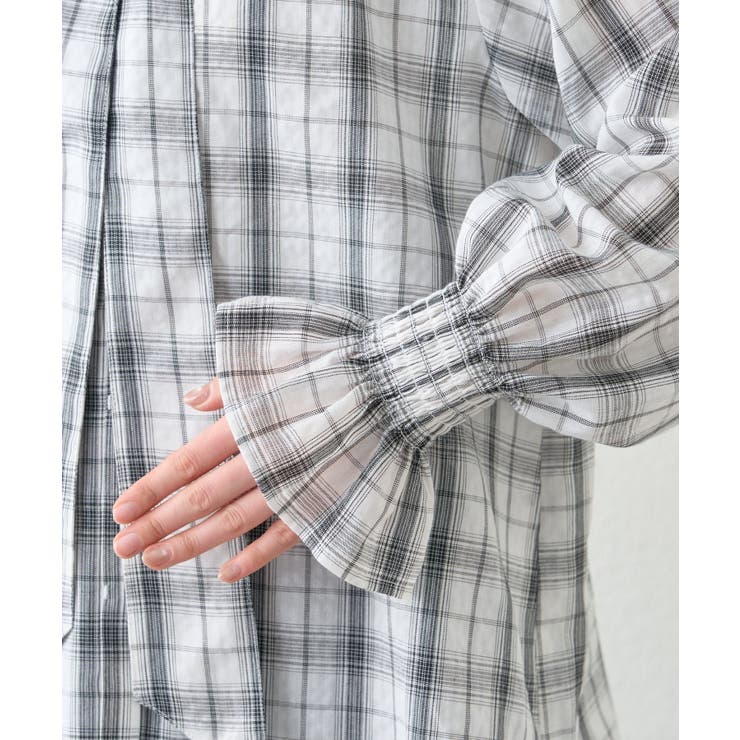 【CIAOPANIC TYPY】【willow】ボウタイ袖シャーリングシャツ | PAL GROUP OUTLET | 詳細画像12 