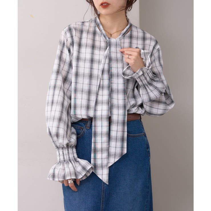 【CIAOPANIC TYPY】【willow】ボウタイ袖シャーリングシャツ | PAL GROUP OUTLET | 詳細画像18 