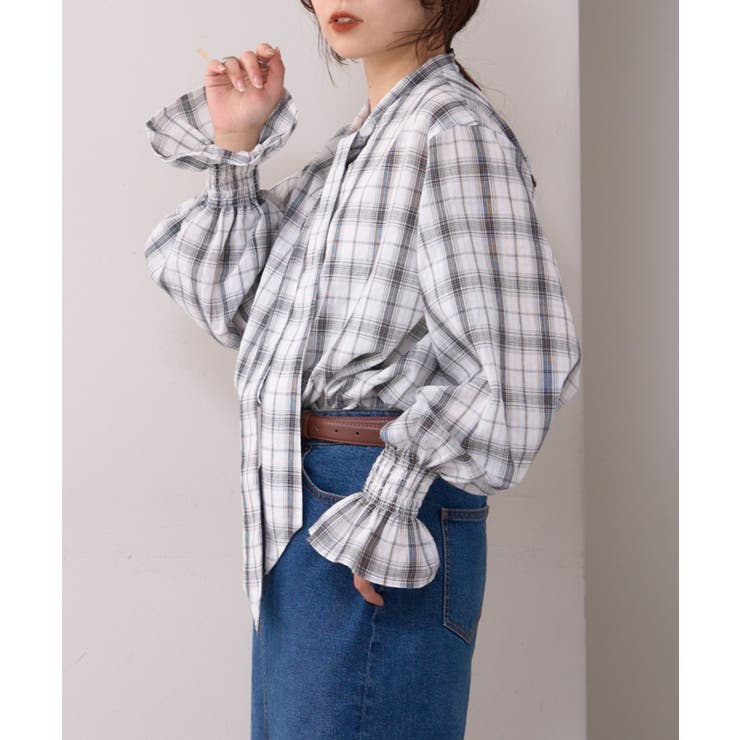 【CIAOPANIC TYPY】【willow】ボウタイ袖シャーリングシャツ | PAL GROUP OUTLET | 詳細画像19 