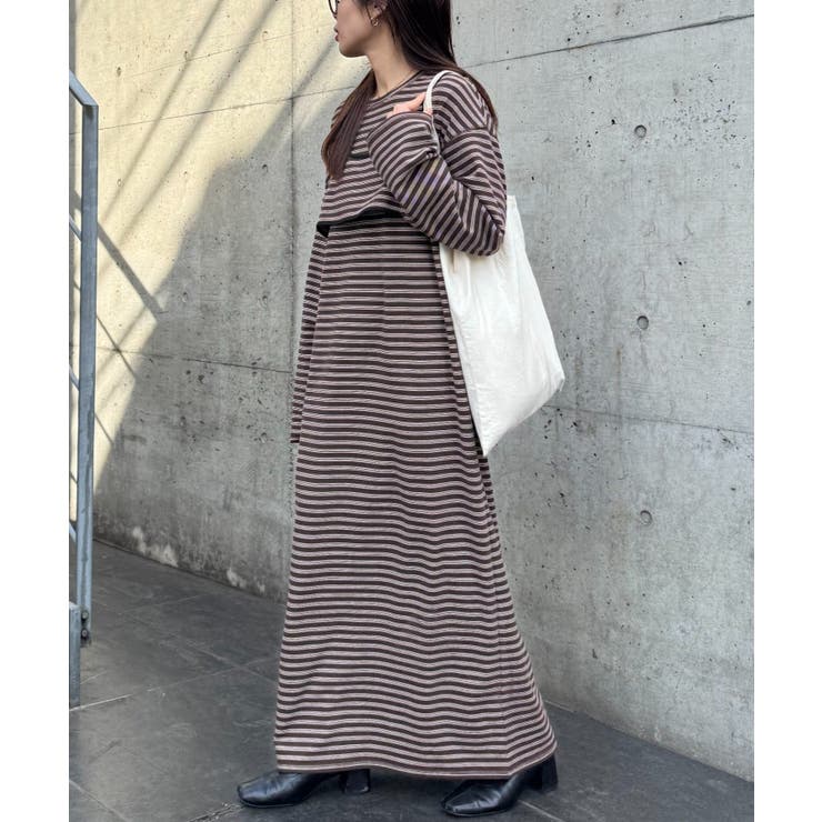 BROWN | 【CIAOPANIC TYPY】ビスチェ付きフリースボーダーアソートワンヒ… | PAL GROUP OUTLET