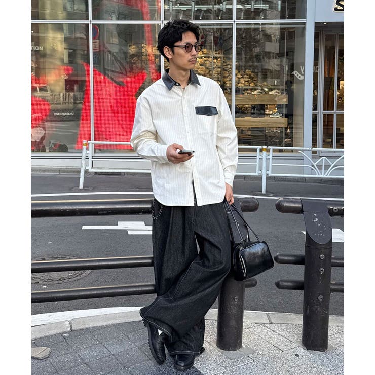 【Ciaopanic】レザー襟切替シャツ | PAL GROUP OUTLET | 詳細画像28 
