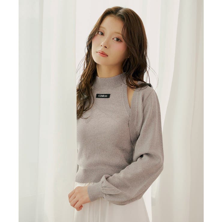 GRY | 【Chico】アメスリニットボレロSET | PAL GROUP OUTLET