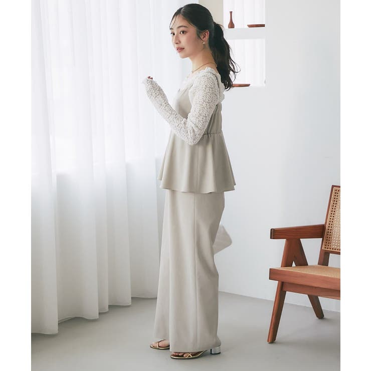 【La boutique BonBon】ペプラムキャミオールインワン | PAL GROUP OUTLET | 詳細画像6 