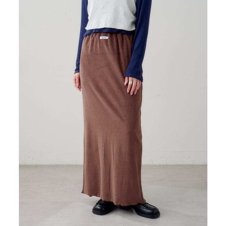 BRN | 【Kastane】B パイルロングスカート | PAL GROUP OUTLET