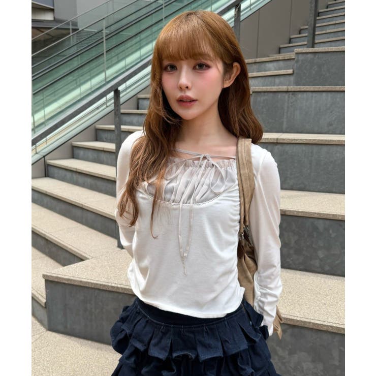 WHT | 【RAY CASSIN】シフォンドッキングロンT | PAL GROUP OUTLET