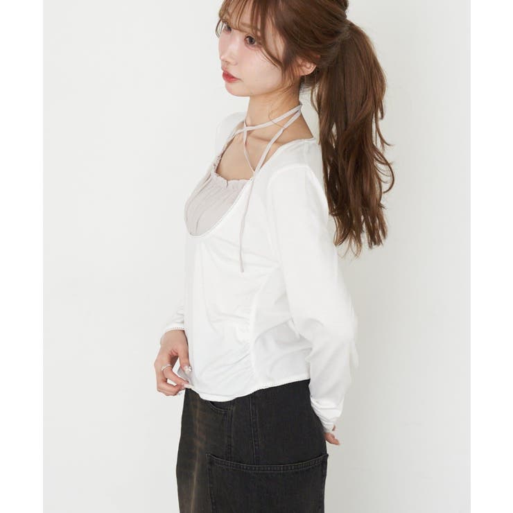 【RAY CASSIN】シフォンドッキングロンT | PAL GROUP OUTLET | 詳細画像11 