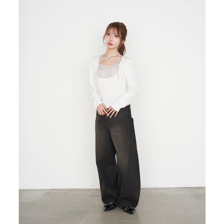 【RAY CASSIN】シフォンドッキングロンT | PAL GROUP OUTLET | 詳細画像12 