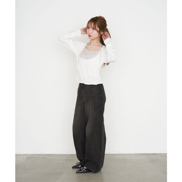 【RAY CASSIN】シフォンドッキングロンT | PAL GROUP OUTLET | 詳細画像13 