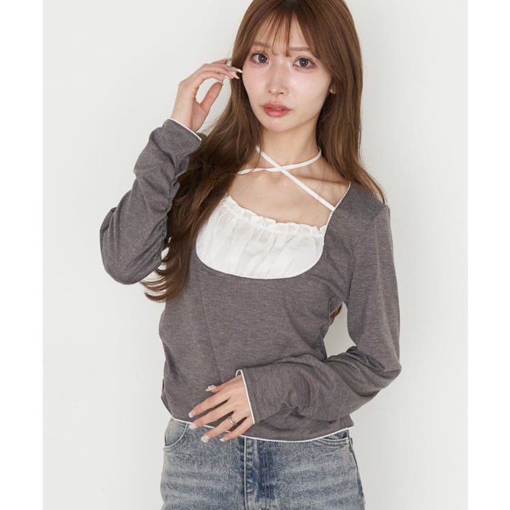 【RAY CASSIN】シフォンドッキングロンT | PAL GROUP OUTLET | 詳細画像17 