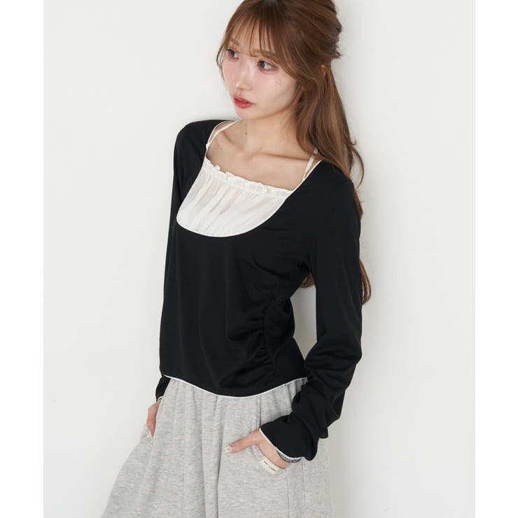 【RAY CASSIN】シフォンドッキングロンT | PAL GROUP OUTLET | 詳細画像24 