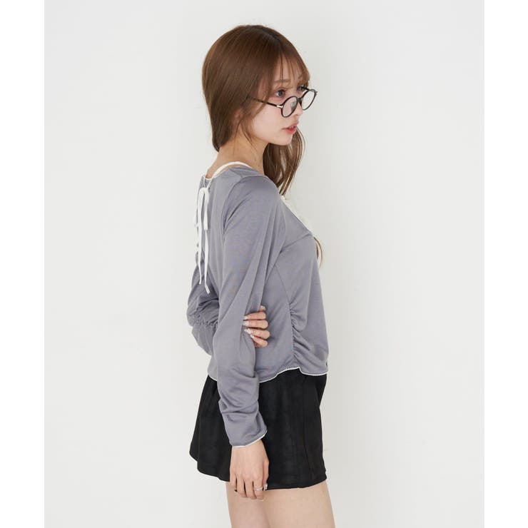 【RAY CASSIN】シフォンドッキングロンT | PAL GROUP OUTLET | 詳細画像32 