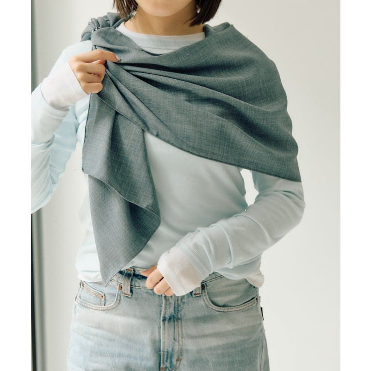 【ear PAPILLONNER】リング付き無地ロングストール | PAL GROUP OUTLET | 詳細画像21 