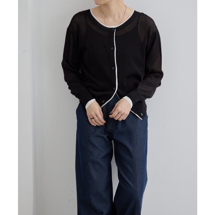 【ear PAPILLONNER】ラメラインカーディガン【SUM1 STYLE】 | PAL GROUP OUTLET | 詳細画像2 