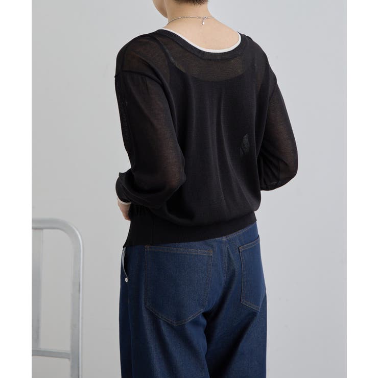 【ear PAPILLONNER】ラメラインカーディガン【SUM1 STYLE】 | PAL GROUP OUTLET | 詳細画像4 