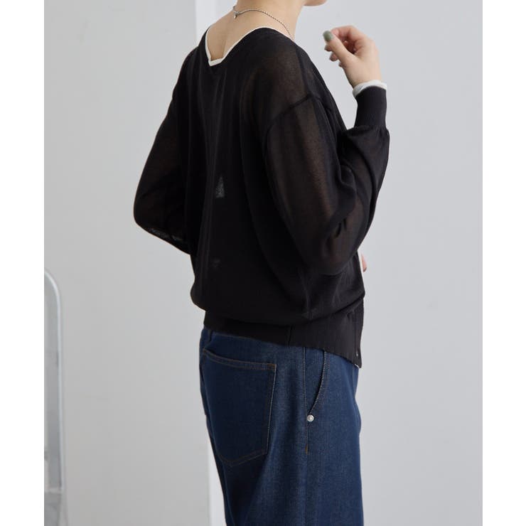【ear PAPILLONNER】ラメラインカーディガン【SUM1 STYLE】 | PAL GROUP OUTLET | 詳細画像7 