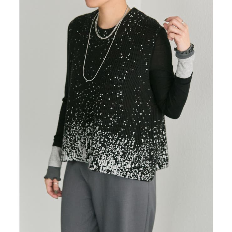 BK | 【ear PAPILLONNER】ペイントベスト【SUM1 STYLE】 | PAL GROUP OUTLET