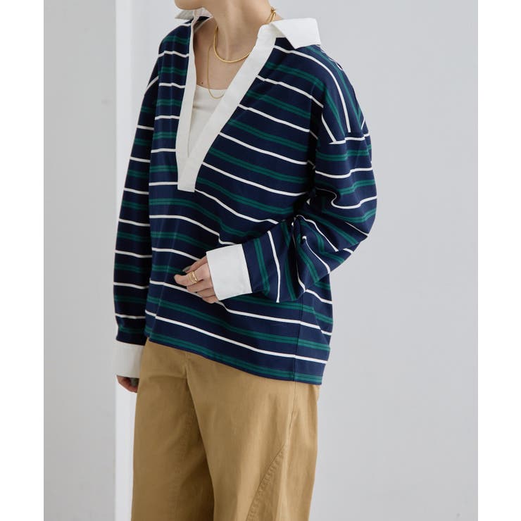 【ear PAPILLONNER】ボーダーポロシャツ【SUM1 STYLE】 | PAL GROUP OUTLET | 詳細画像12 