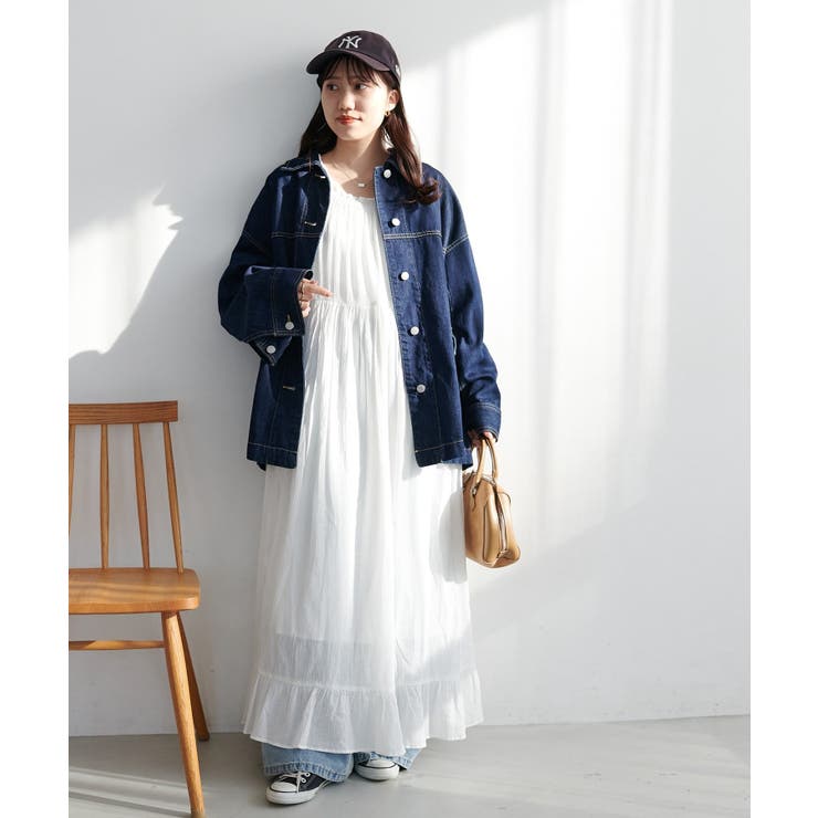 【Discoat】【India】コットンクレープ肩シャーリングワンピース | PAL GROUP OUTLET | 詳細画像16 
