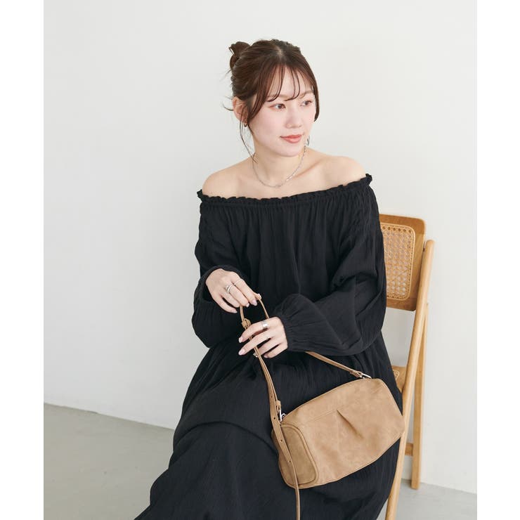 【Discoat】【India】コットンクレープ肩シャーリングワンピース | PAL GROUP OUTLET | 詳細画像30 