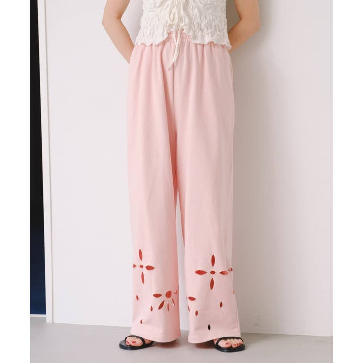 PNK | 【Kastane】カットアウトスウェットパンツ | PAL GROUP OUTLET