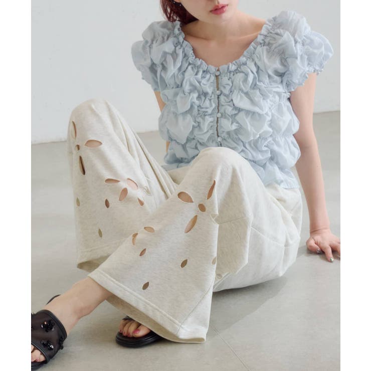 【Kastane】カットアウトスウェットパンツ | PAL GROUP OUTLET | 詳細画像2 