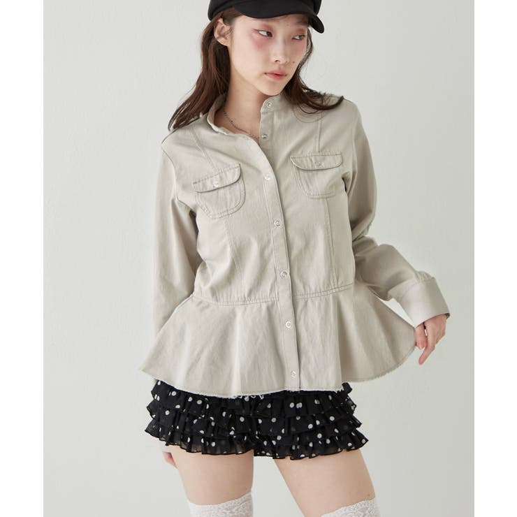 GRYBG | 【WHO'S WHO gallery】ミリタリーペプラムブラウス | PAL GROUP OUTLET