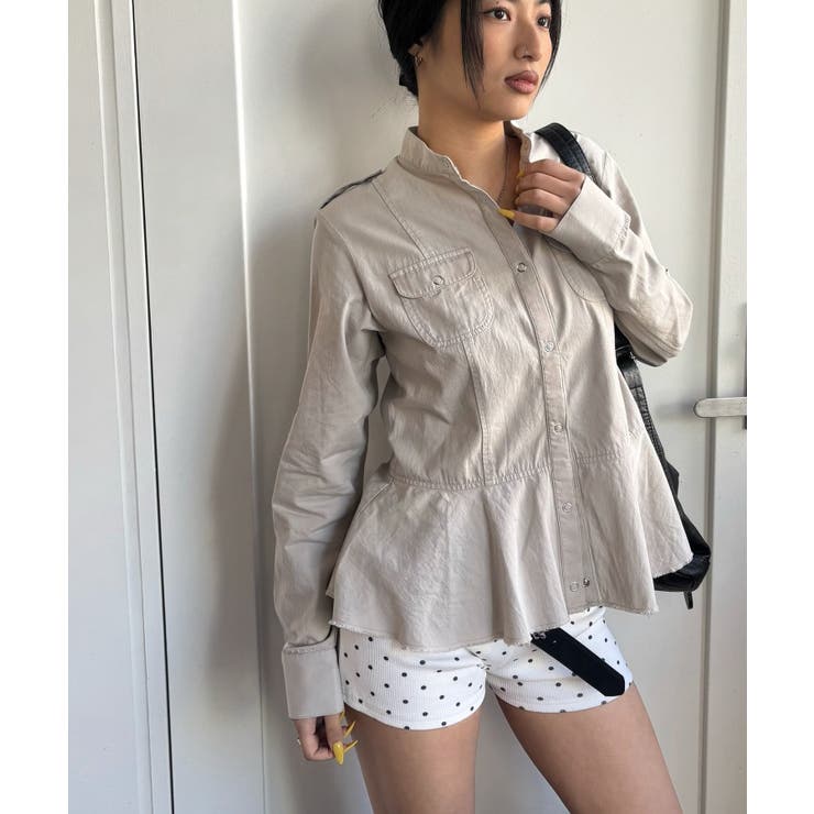 【WHO'S WHO gallery】ミリタリーペプラムブラウス | PAL GROUP OUTLET | 詳細画像9 
