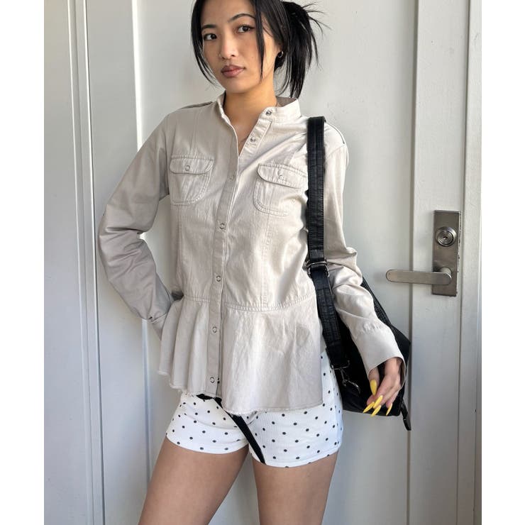 【WHO'S WHO gallery】ミリタリーペプラムブラウス | PAL GROUP OUTLET | 詳細画像10 