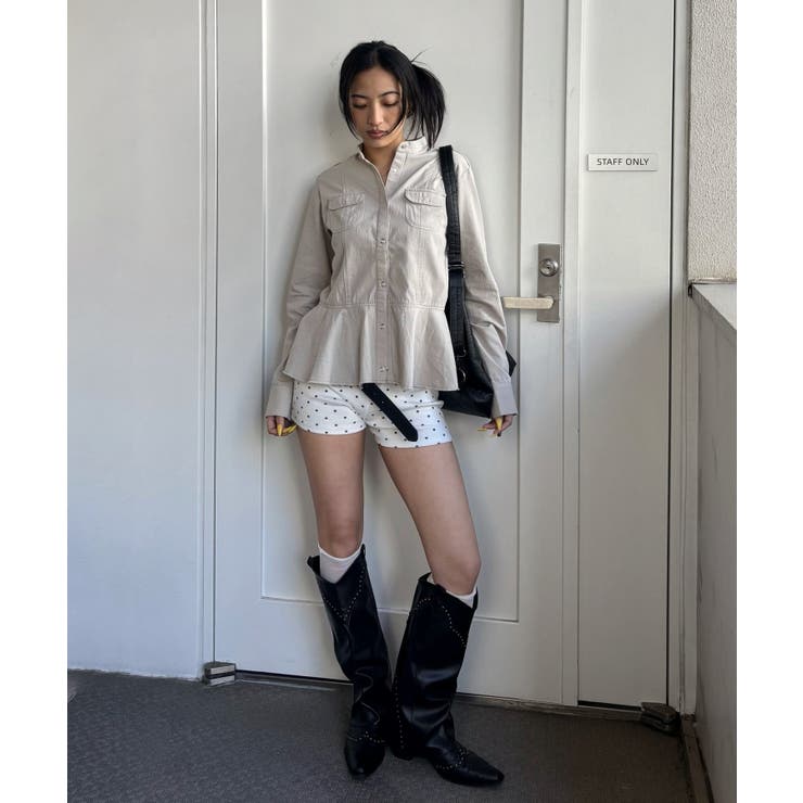 【WHO'S WHO gallery】ミリタリーペプラムブラウス | PAL GROUP OUTLET | 詳細画像14 