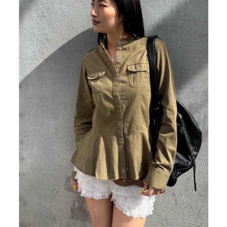 【WHO'S WHO gallery】ミリタリーペプラムブラウス | PAL GROUP OUTLET | 詳細画像15 
