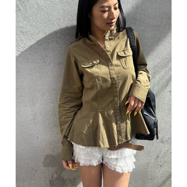【WHO'S WHO gallery】ミリタリーペプラムブラウス | PAL GROUP OUTLET | 詳細画像16 