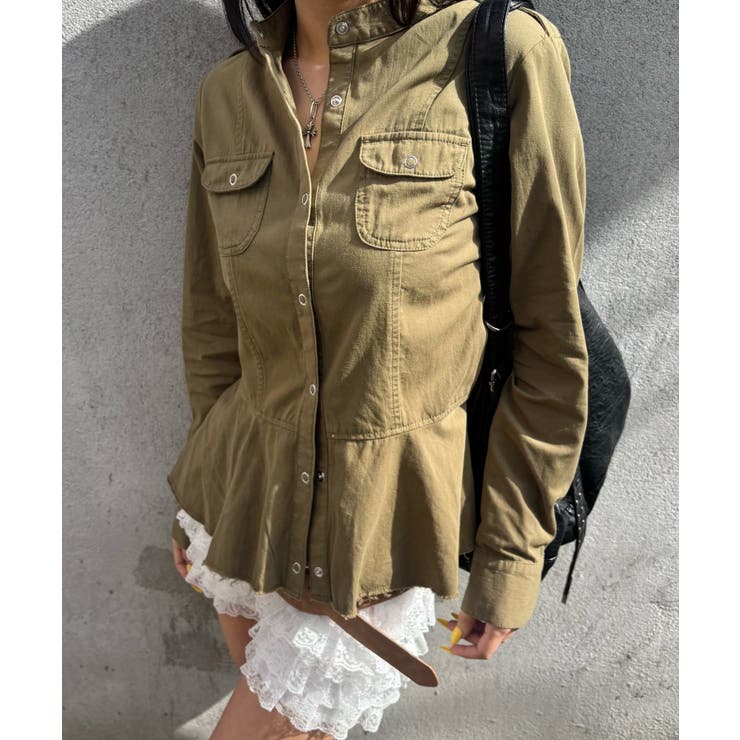 【WHO'S WHO gallery】ミリタリーペプラムブラウス | PAL GROUP OUTLET | 詳細画像19 