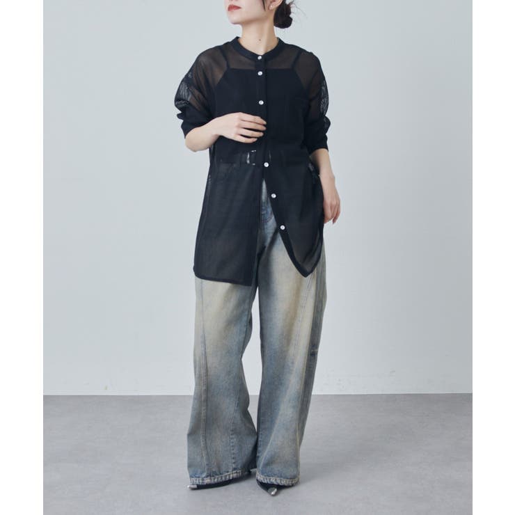 【Lui's】メッシュシアーシャツ | PAL GROUP OUTLET | 詳細画像10 