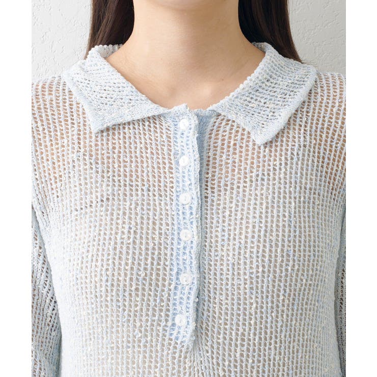 【Kastane】襟付きメッシュワンピース | PAL GROUP OUTLET | 詳細画像19 