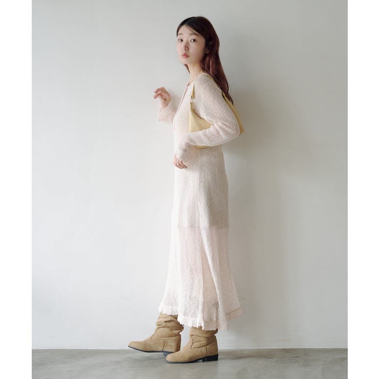【Kastane】襟付きメッシュワンピース | PAL GROUP OUTLET | 詳細画像3 