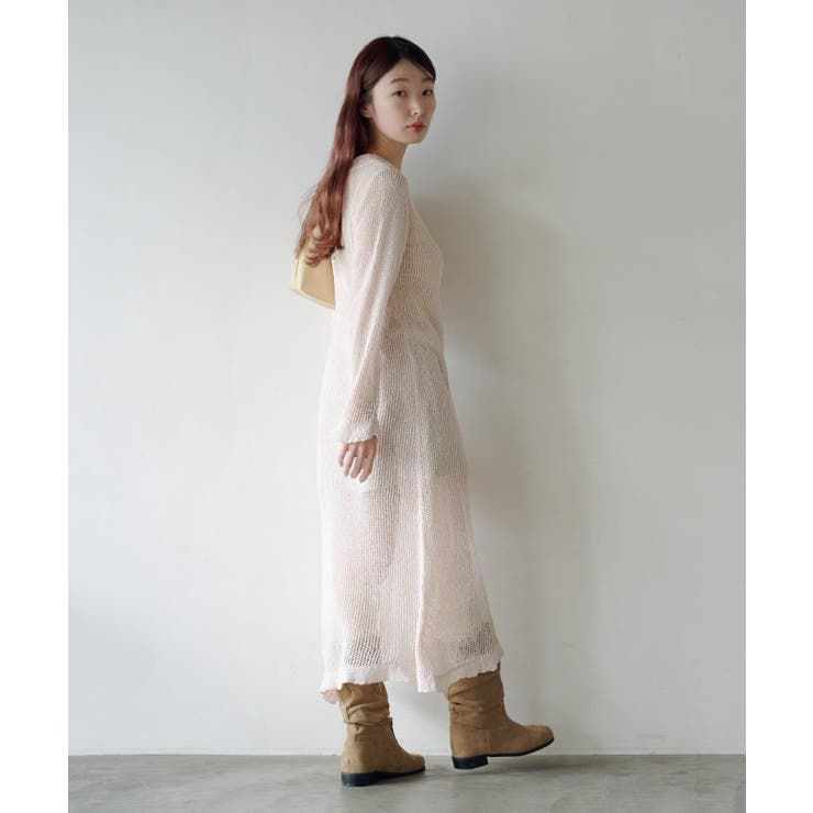 【Kastane】襟付きメッシュワンピース | PAL GROUP OUTLET | 詳細画像5 