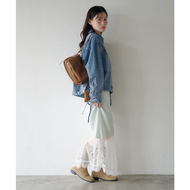 【Kastane】サテンレースアシメスカート | PAL GROUP OUTLET | 詳細画像9 