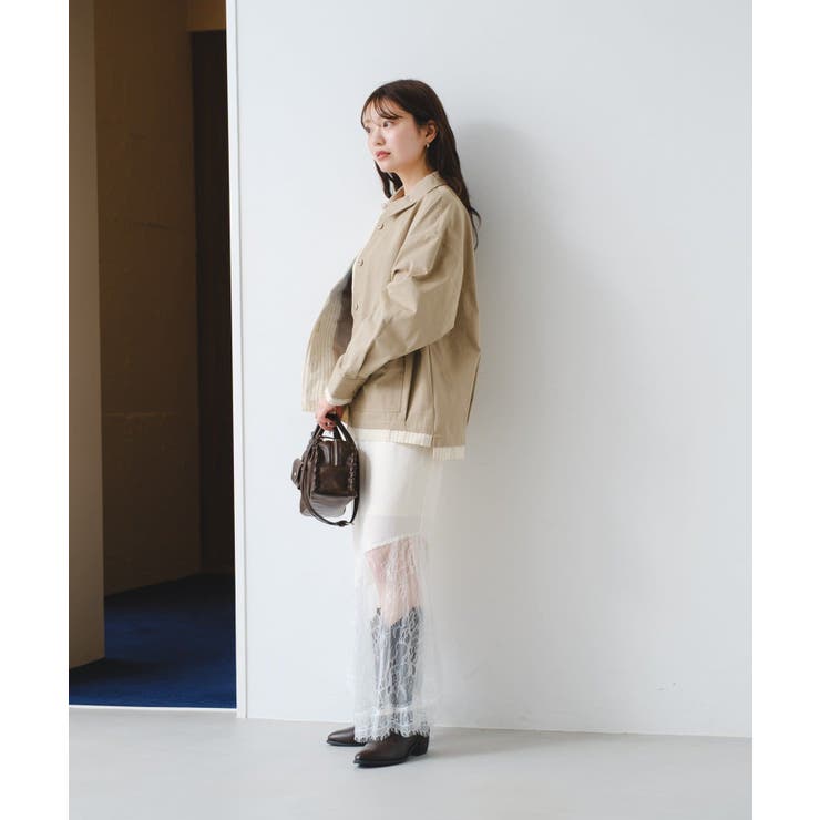 【Kastane】サテンレースアシメスカート | PAL GROUP OUTLET | 詳細画像19 