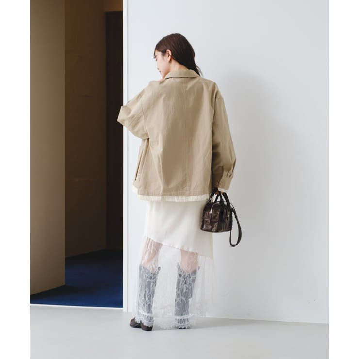 【Kastane】サテンレースアシメスカート | PAL GROUP OUTLET | 詳細画像20 
