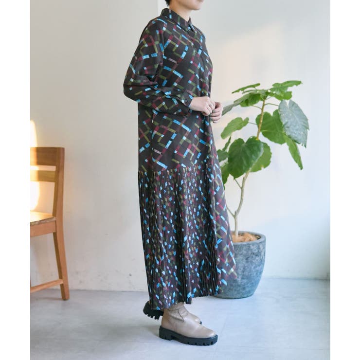 【ear PAPILLONNER】襟付きプリーツワンピース【SUM1 STYLE… | PAL GROUP OUTLET | 詳細画像2 