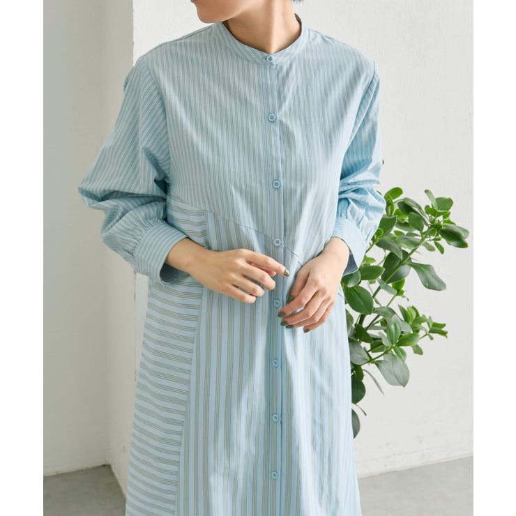 LBL/ST | 【ear PAPILLONNER】ストライプシャツワンピース【SUM1 STYL… | PAL GROUP OUTLET