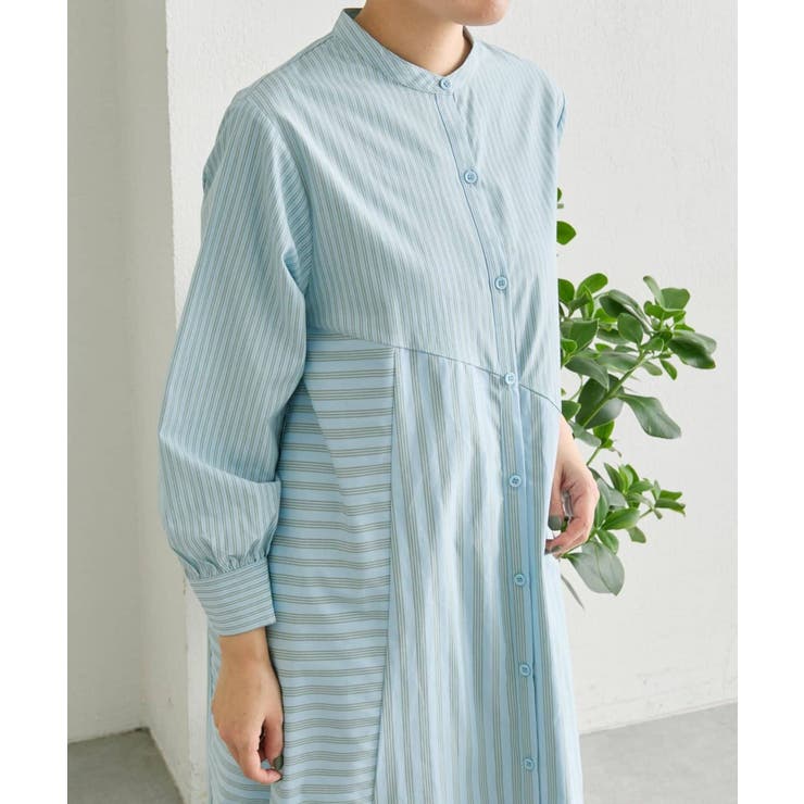 【ear PAPILLONNER】ストライプシャツワンピース【SUM1 STYL… | PAL GROUP OUTLET | 詳細画像9 