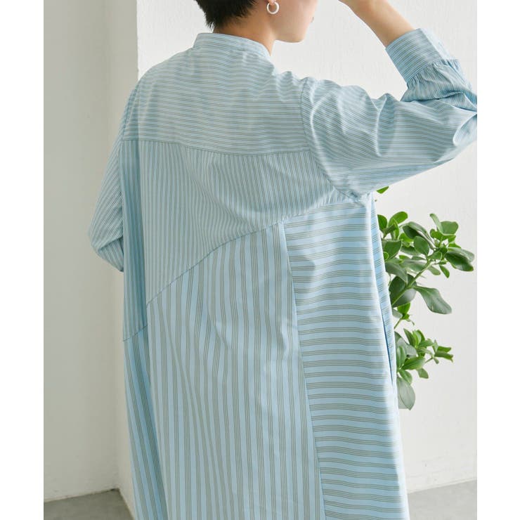 【ear PAPILLONNER】ストライプシャツワンピース【SUM1 STYL… | PAL GROUP OUTLET | 詳細画像10 