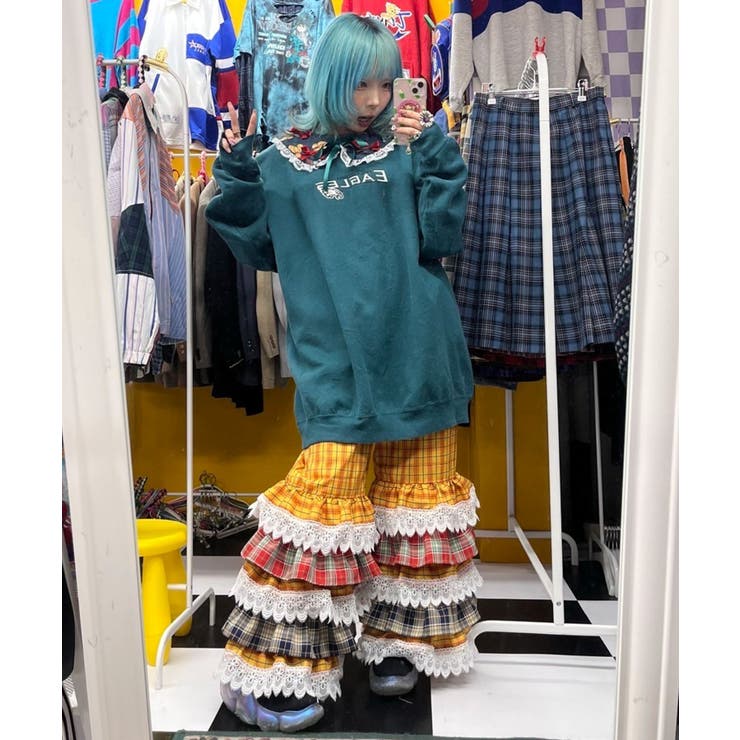 【Ciaopanic】【Im×CIAO】ティアードフリルドッキングパンツ | PAL GROUP OUTLET | 詳細画像12 